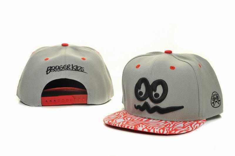 Booger Kids Grey Snapbacks Hat GF 1
